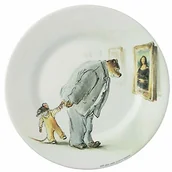 Miseczki i talerzyki dla dzieci - Ernest & Célestine Talerz deserowy Devant la Joconde Ernest i Celestine - miniaturka - grafika 1