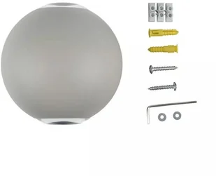 v-tac Kinkiet Ścienny V-TAC 6W LED Szary Okrągły IP65 VT-836 4000K 660lm - Lampy ścienne - miniaturka - grafika 12