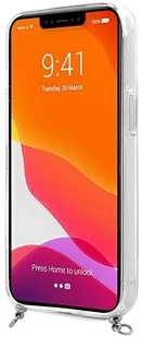 Guess GUHCP13LKC4GBSI iPhone 13 Pro / 13 6,1" Transparent hardcase 4G Grey Strap Silver Chain GUE001685-0 - Etui i futerały do telefonów - miniaturka - grafika 7