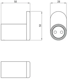 Deante Round Haczyk pojedynczy Nero ADR N111 ADR N111 - Wieszaki łazienkowe - miniaturka - grafika 3