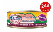 Mokra karma dla kotów - RENSKE NATURAL PETFOOD Renske Cat fresh meat chicken with turkey - kurczak z indykiem, pełnoporcjowa, mus (70g) - miniaturka - grafika 1