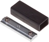 Karnisze - Gardinia Łącznik do profili Luxor czarny - miniaturka - grafika 1