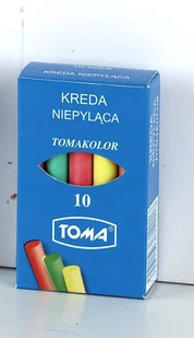 Toma Kreda szkolna niepyląca kolorowa 10 kolorów OM-81201 - Przybory szkolne - miniaturka - grafika 2