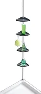 Półki łazienkowe - Wenko WENKO 3208011100 uchwyt teleskopowy  żel pod prysznic róg Easy Srebrny  z 4 półkami, aluminium, 26 X 78  265 x 19.5 cm, srebrny 3208011100 - miniaturka - grafika 1