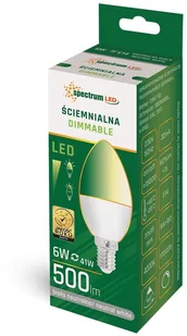 Spectrum SpectrumLED Led Świecowa E-14 230v 6w Nw Dimmable WOJ+14382 - Żarówki LED - miniaturka - grafika 3