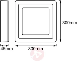 LEDVANCE LED Click White Square lampa sufitowa 30 - Lampy sufitowe - miniaturka - grafika 2