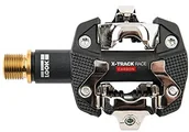 Pedały rowerowe - LOOK Cycle X-Track Race Carbon Ti MTB kompatybilne ze standardowym mechanizmem SPD korpus z włókna węglowego, oś tytanowa duża platforma bardzo niezawodne, ultralekkie pedały zatrzaskowe 18224 - miniaturka - grafika 1