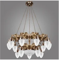 Lampy sufitowe - Kemar Kemar OW150/P - Żyrandol OURO EAGLE 15xE27/60W + 6xE27/100W/230V - miniaturka - grafika 1