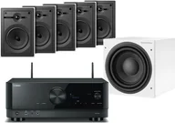 Kino domowe - Yamaha RX-V4A czarny + 5 x CWM362 biały + ASW 608 biały - miniaturka - grafika 1