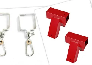 Just Fun ZESTAW 2+2 łączniki do belki 90x90mm 100 + obejmy - Place zabaw - miniaturka - grafika 3