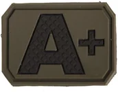 Odzież taktyczna i umundurowanie - Mil-Tec Emblemat z grupą krwi A+ olive (16831101) 16831101 - miniaturka - grafika 1