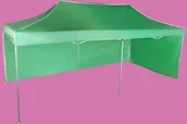 Pawilony ogrodowe - Expodom Namiot ekspresowy 3x6m - aluminiowy, Zielony, 2 ściany boczne - miniaturka - grafika 1