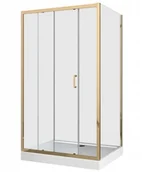 Kabiny prysznicowe - Kabina prysznicowa z brodzikiem 80x100 Doris Gold KP-DORISGOLD - miniaturka - grafika 1