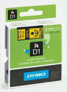 Dymo ETYKIETA D1 6mmx7m CZARNY/ŻÓŁTY S0720790 - Etykiety do drukarek - miniaturka - grafika 4
