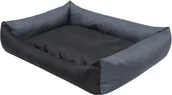 Legowiska dla psów - Hobbydog L R1 LEGOWISKO ECO GRAFIT BOKI CZARNY MATERAC - miniaturka - grafika 1