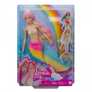 Mattel Lalka Barbie Syrenka Tęczowa Przemiana 1062 - Lalki dla dziewczynek - miniaturka - grafika 4