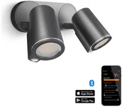 Lampy ogrodowe - Steinel 058654- LED Oświetlenie zewnętrzna z czujnikiem SPOT DUO 2xGU10/7 - miniaturka - grafika 1