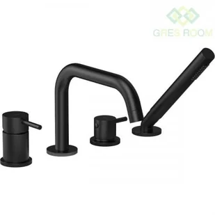 Oltens Oltens Molle bateria wannowo-prysznicowa kompletna wolnostojąca czarny mat - Baterie wannowe i prysznicowe - miniaturka - grafika 5