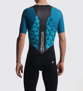 ASSOS ASSOS Strój triathlonowy męski TRIATOR SS SPEEDSUIT Adamant Blue - Bielizna sportowa męska - miniaturka - grafika 9