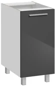 Szafki kuchenne - MEBLE OKMED Szafka kuchenna stojąca Salma 40 cm kolor grafit - miniaturka - grafika 1