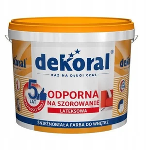 Dekoral Akrylit W Plus 5L Biały farba lateksowa - Farby zewnętrzne Dekoral Akrylit W Plus 5L Biały farba lateksowa - Farby zewnętrzne - miniaturka - grafika 1