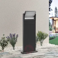 Lampy ogrodowe - LINDBY Lindby Cathalena słupek ogrodowy LED ciemnoszary - miniaturka - grafika 1