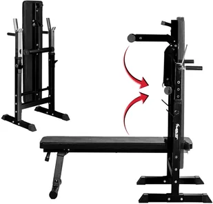 Movit ŁAWECZKA POD SZTANGĘ ŁAWKA DO ĆWICZEŃ STOJAKI 20040884 - Ławki treningowe - miniaturka - grafika 5