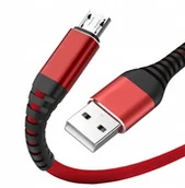 Kable USB - Wzmacniany Kabel Micro Usb Qc 3.0 Quick Charge 3A - miniaturka - grafika 1