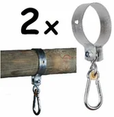 Place zabaw - Just Fun ZESTAW 2 SZT. obejm metalowych 100mm 5903899985050 - miniaturka - grafika 1