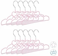 Wieszaki i stojaki - Relaxdays wieszaki na ubrania dla dzieci, zestaw 10 sztuk, oszczędzające miejsce wieszaki druciane, wieszaki dla dzieci, dekoracyjne, 30 cm, różne Motywy i kolory - miniaturka - grafika 1