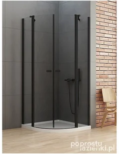 New Trendy New Soleo Black R55 90x90 K-0539 - Kabiny prysznicowe - miniaturka - grafika 2