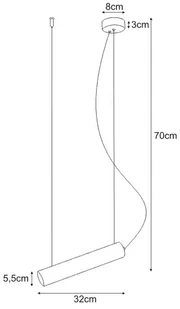 Kaja ALFRED OLSZEWSKI Żyrandol K-4400 z serii MILE BLACK - Lampy sufitowe - miniaturka - grafika 2