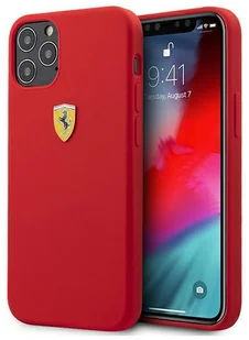 Ferrari FESSIHCP12MRE iPhone 12/12 Pro 6,1" czerwony/red hardcase On Track Silicone - Etui i futerały do telefonów - miniaturka - grafika 2