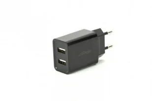 Energenie Ładowarka  ŁADOWARKA SIECIOWA 2-PORTOWA EG-U2C2A-03-BK 230V->USB 2.1A CZARNA EG-U2C2A-03-BK - Akcesoria do tabletów i e-booków - miniaturka - grafika 2
