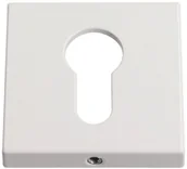 Akcesoria do drzwi - Gamet Szyld drzwiowy kwadratowy na wkładkę biały matowy PLT-26J-Y-LPM40-KW - miniaturka - grafika 1