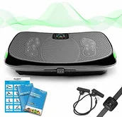 Platformy wibracyjne - Bluefin Fitness Płyta wibracyjna 4D wydajna z 3 cichymi silnikami | łatwa w obsłudze | masaż na polu magnetycznym | ultra komfortowy zakrzywiony design | głośnik Bluetooth 4.0 | oscylacja wibracyjna - miniaturka - grafika 1