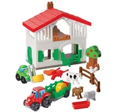 Klocki - Ecoiffier Farma ze Zwierzętami gospodarstwo Autka klocki 03032 - miniaturka - grafika 1