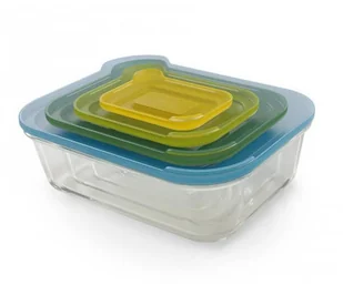 Joseph Joseph Komplet 4 szklanych pojemników Nest Glass (81060) - Pojemniki kuchenne - miniaturka - grafika 2