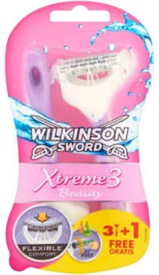 Wilkinson Sword Xtreme3 Beauty maszynki do golenia damskie 3+1szt GRATIS - Maszynki do golenia i wkłady - miniaturka - grafika 2