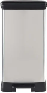 Curver Kosz na śmieci Deco z pedałem, 50 L, srebrny, 02162-582-25 Keter - Kosze na śmieci - miniaturka - grafika 4