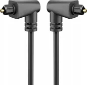 Kable - Goobay Kabel Optyczny Toslink Kątowy 2x90st. 1m - miniaturka - grafika 1
