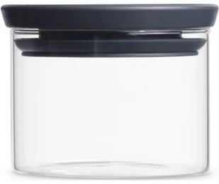 Brabantia Szklany Pojemnik kuchenny 0,3L Pokrywka szara 298301 - Pojemniki kuchenne - miniaturka - grafika 3