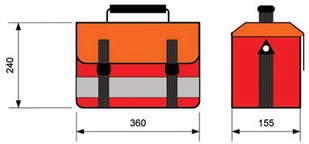 Moretti, Włochy Torba medyczna EM 820 - kuferek medyczny EM 820 - Urządzenia medyczne - miniaturka - grafika 2