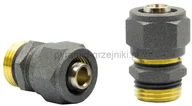 Akcesoria grzewcze - Varioterm Złączka zaciskowa GZ x 1/2 - grafit strukturalny Pex - alu-pex R187MX048-05 - miniaturka - grafika 1