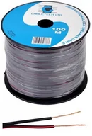 Kable - CABLETECH Kabel głośnikowy CCA 2X0,20 czarny 100M - miniaturka - grafika 1