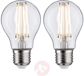 Żarówki LED - Paulmann Żarówka LED E27 7W filament 2 700 K 2 szt. - miniaturka - grafika 1