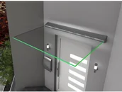 Pokrycia dachowe - Gutta Zadaszenie HD LED Glas ALU szkło laminowane 160x100x13 cm - miniaturka - grafika 1