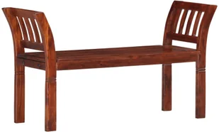vidaXL vidaXL Ławka, 111 cm, lite drewno akacjowe - Ławki do przedpokoju - miniaturka - grafika 8