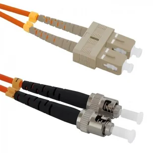 Qoltec Optic Patchcord SC/UPC ST/UPC MM 50/125 OM2 2m 54064 - Patchcordy - miniaturka - grafika 2