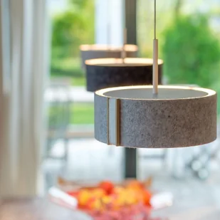 Domus Lampa wisząca LED LARAfelt S, 20cm, szara/biała - Lampy sufitowe - miniaturka - grafika 3